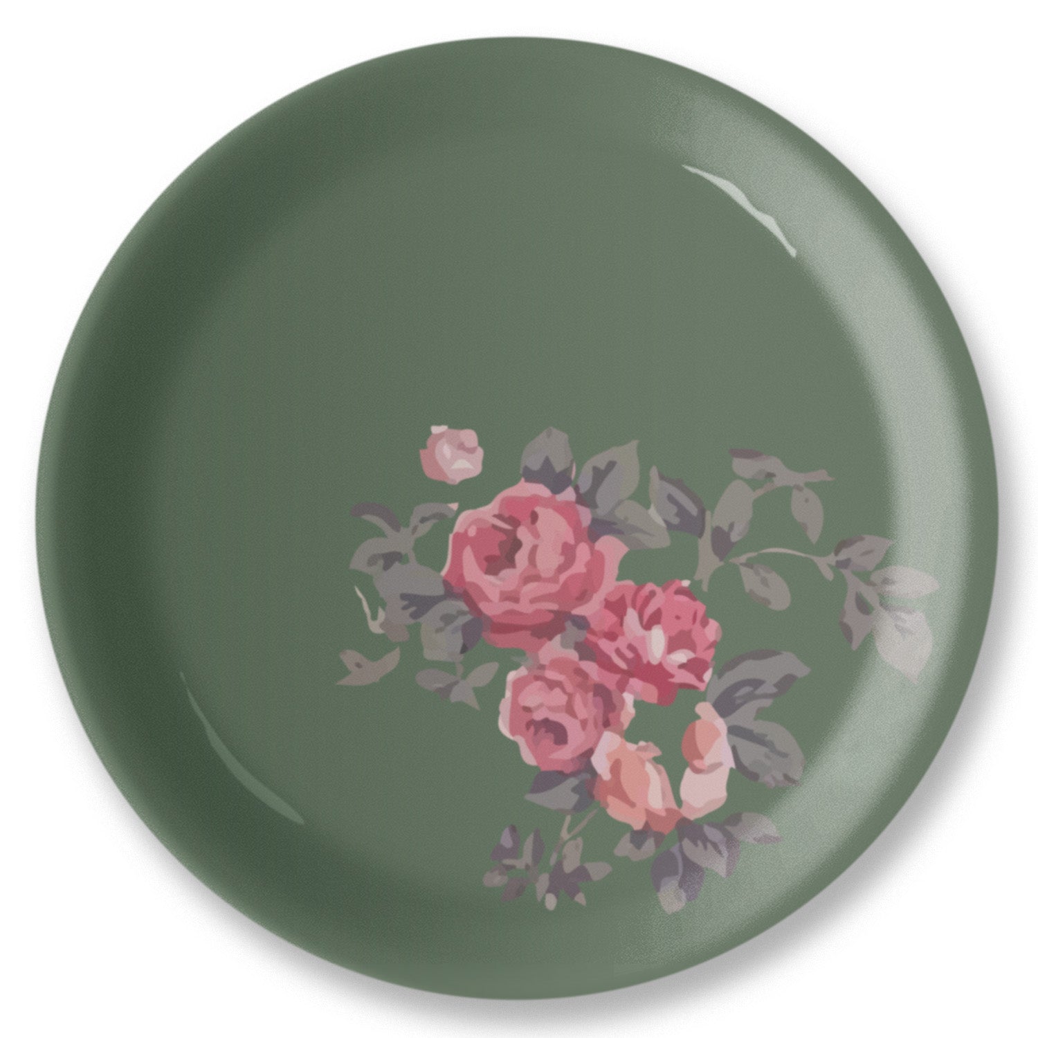 English Flaura Printed Wall Plate