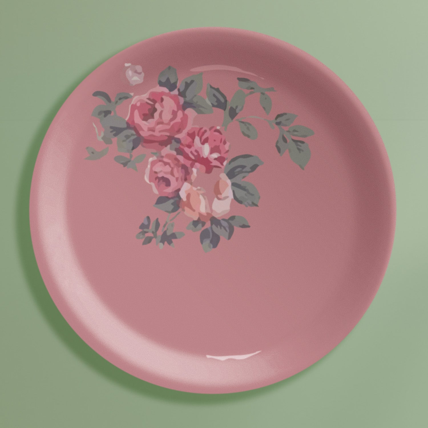 English Rose Wall Plates Set of 6