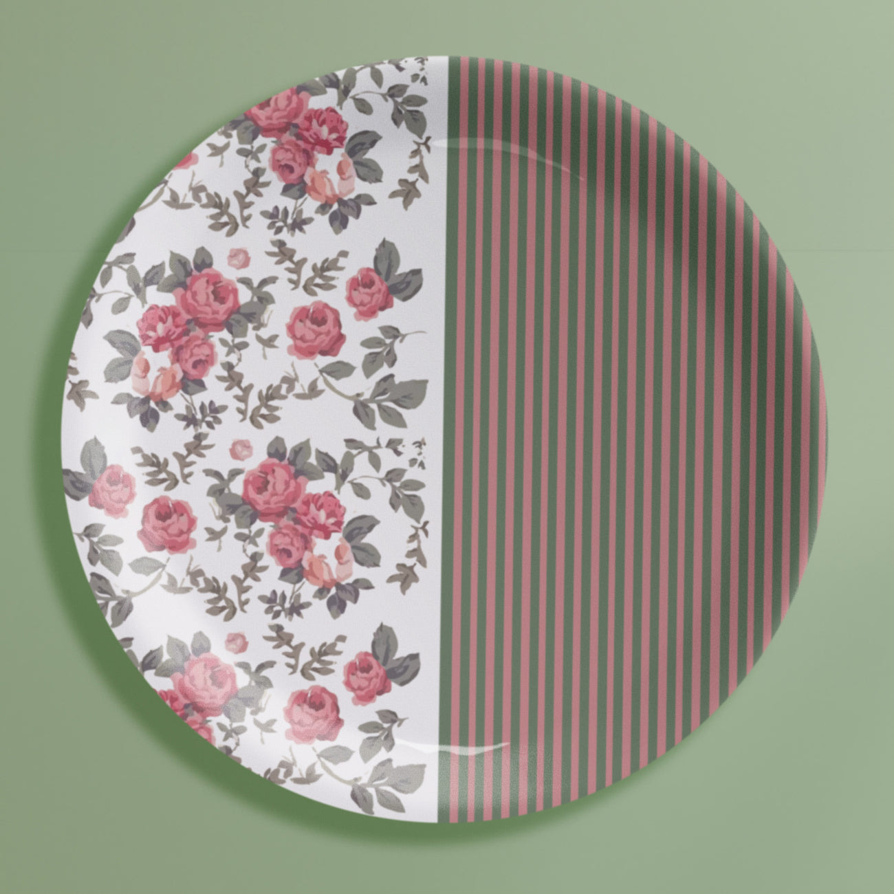 English Rose Wall Plates Set of 6