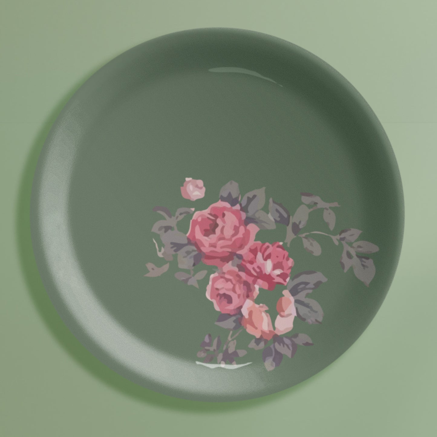 English Rose Wall Plates Set of 6