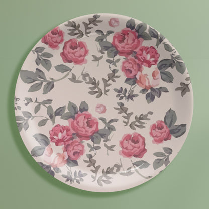 English Rose Wall Plates Set of 6