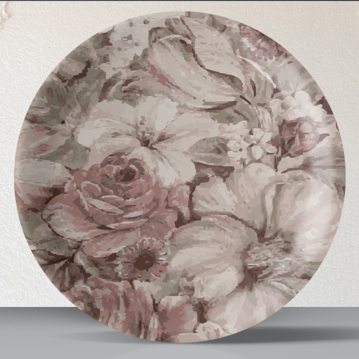 English Flower Wall Plate