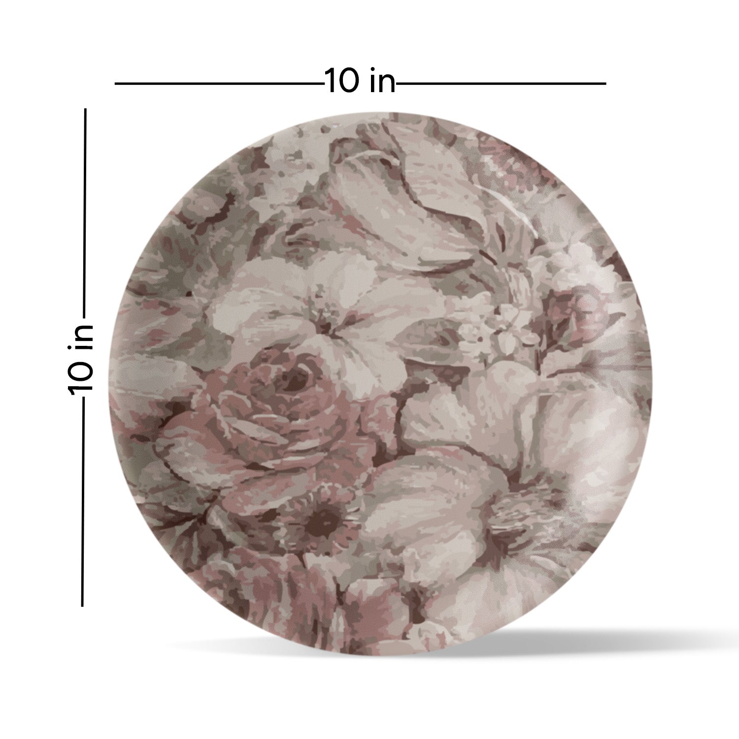 English Flower Wall Plate