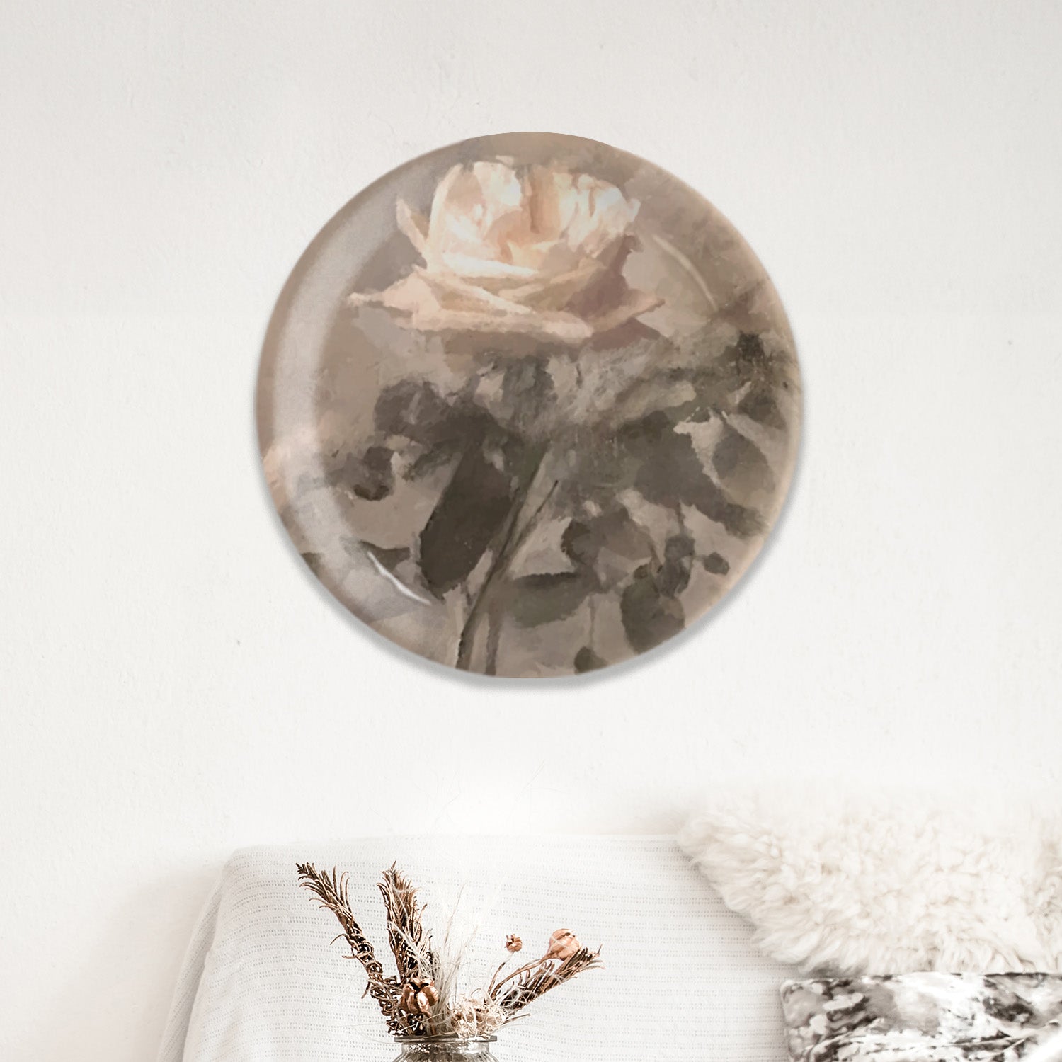 English Rose Wall Plate