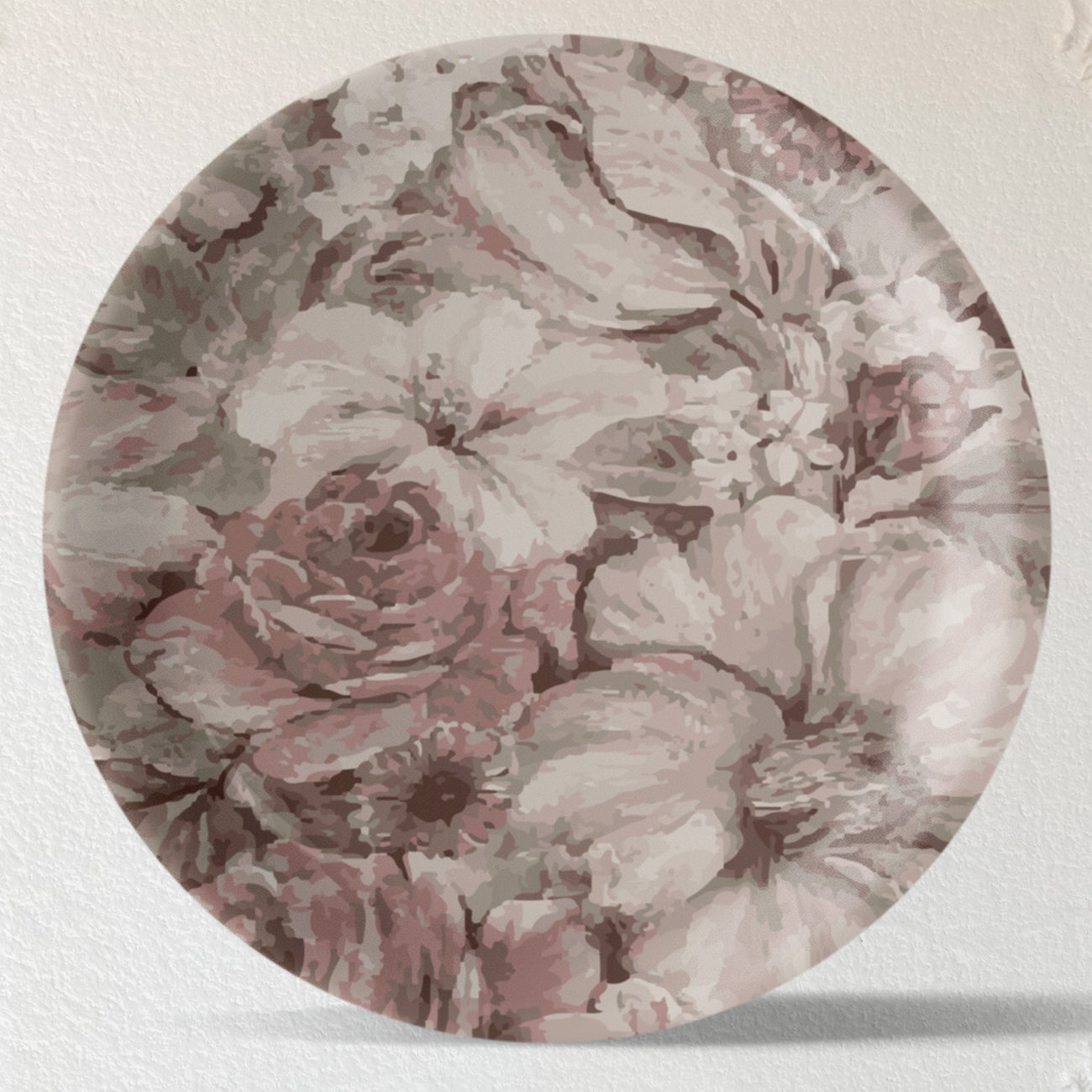 English Floral Wall Plates Set of 4