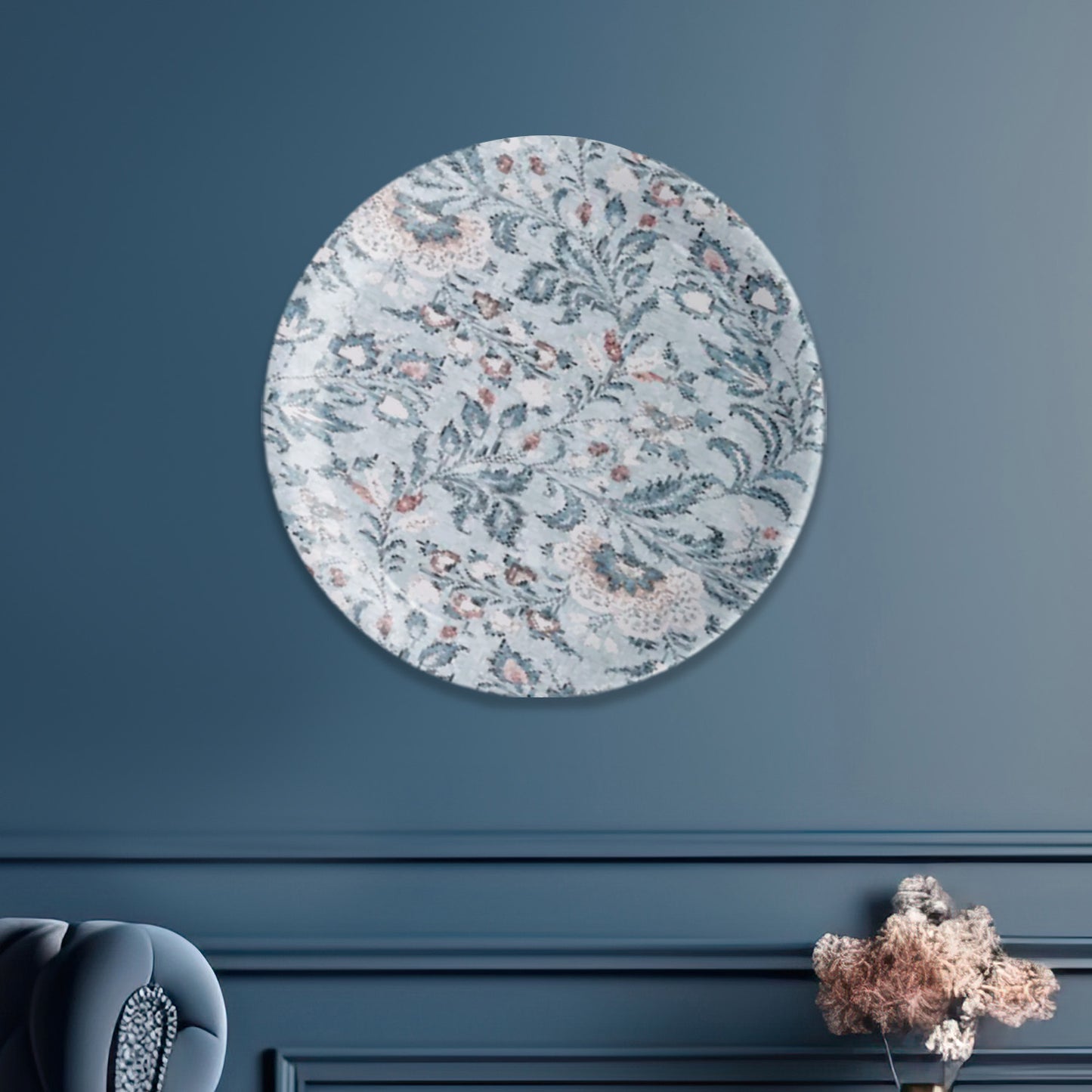Ethnic Flower Printed Wall Plate