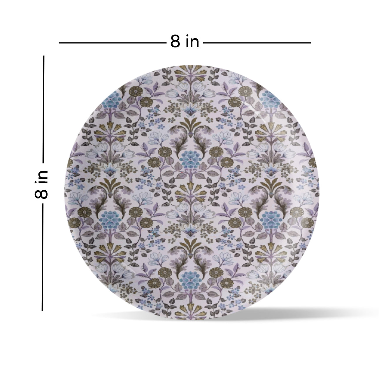 Ethnic Floral Wall Plates Set of 4