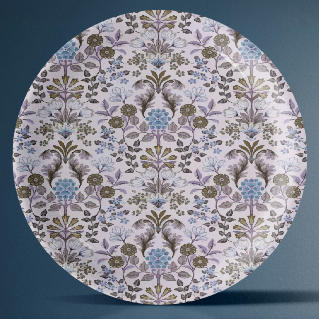 Ethnic Floral Wall Plates Set of 4