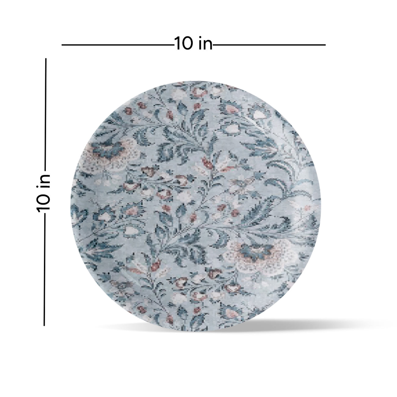 Ethnic Floral Wall Plates Set of 4