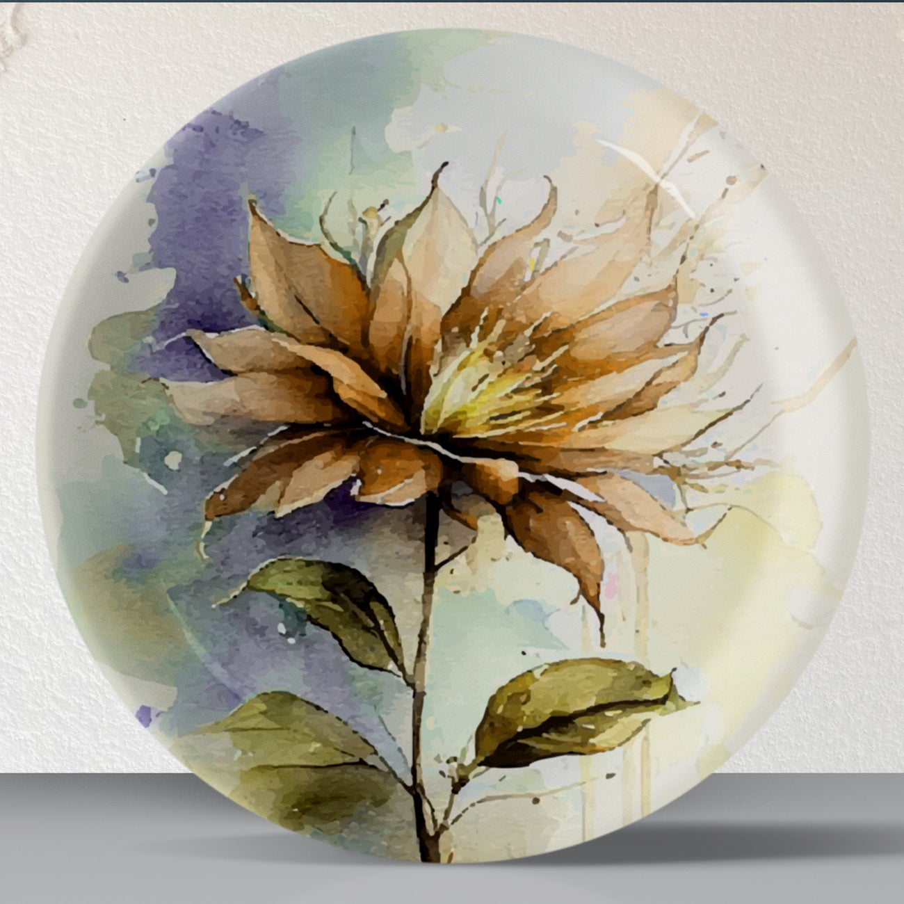 English Floral Wall Plate