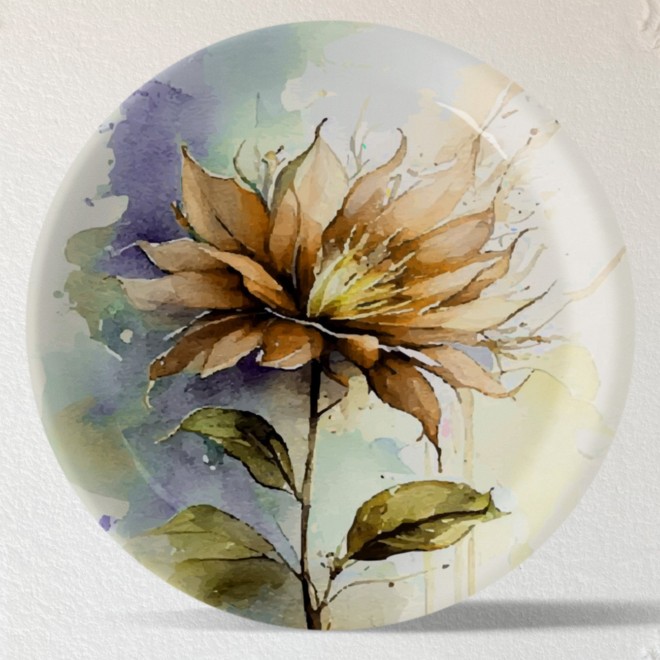 English Floral Wall Plate