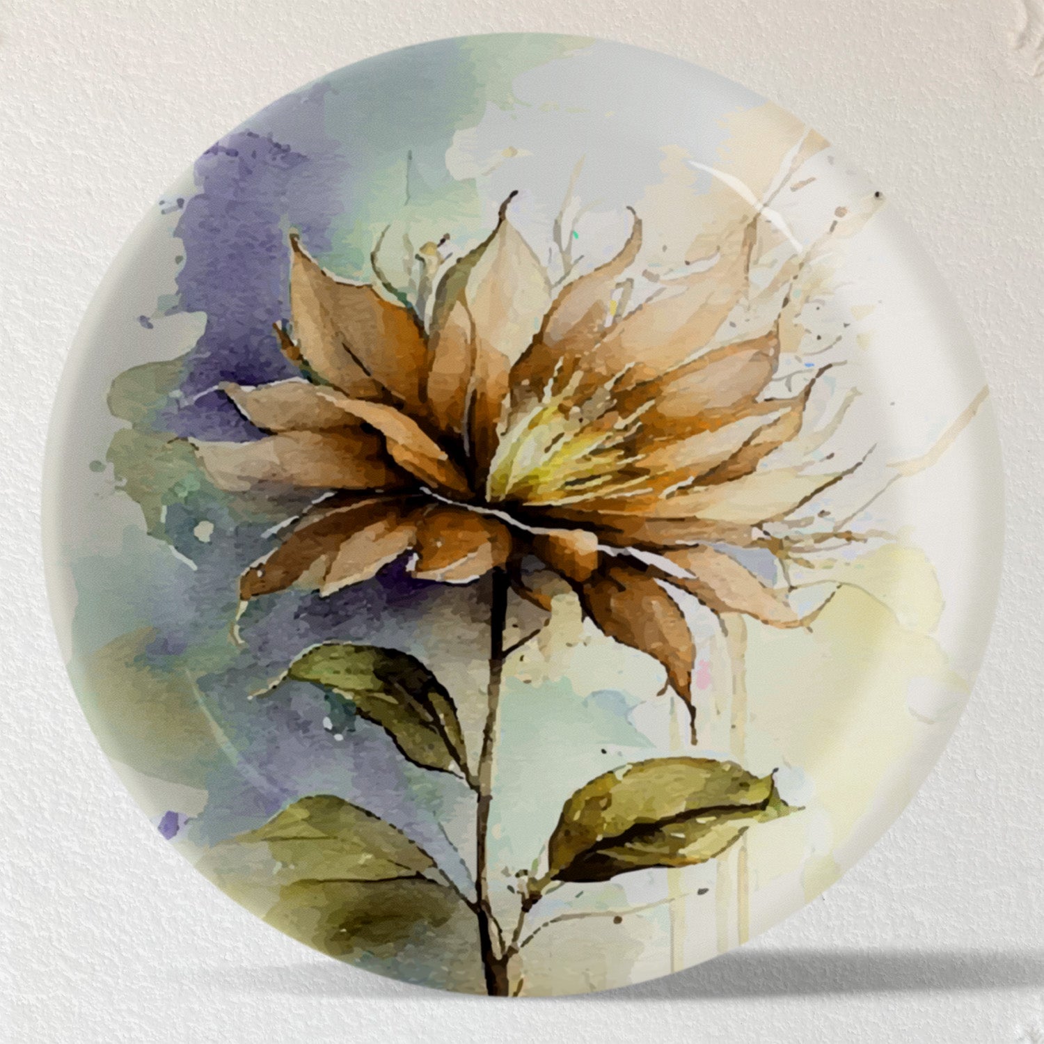 English Style Flower Wall Plate Sets of 5