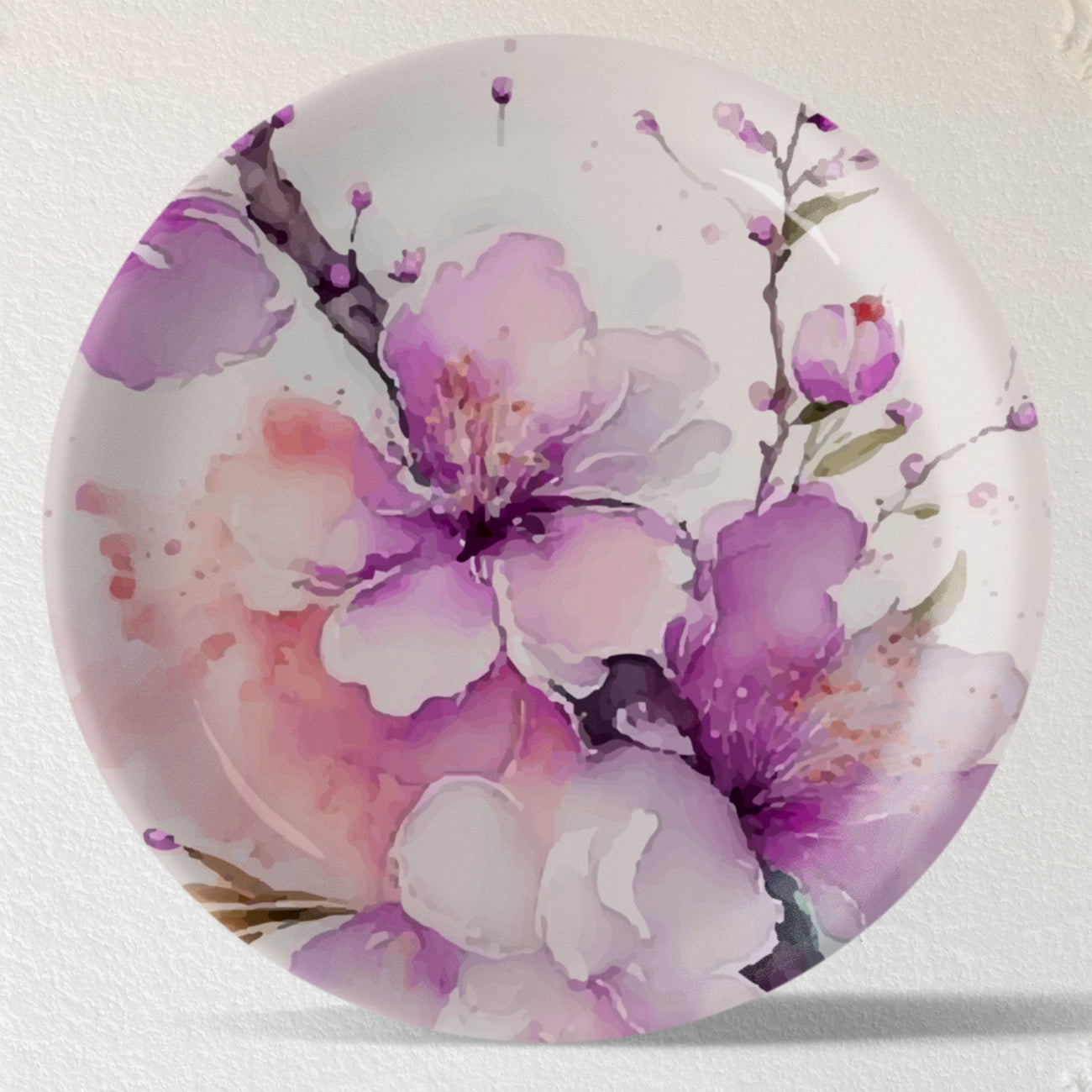 English Style Flower Wall Plates Sets of 5