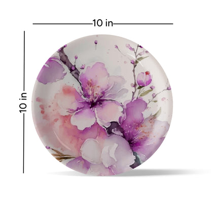 English Style Flower Wall Plate Sets of 5