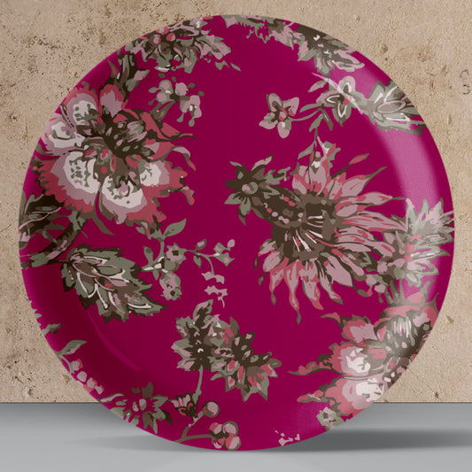 Ethnic Hot Pink Wall Plate