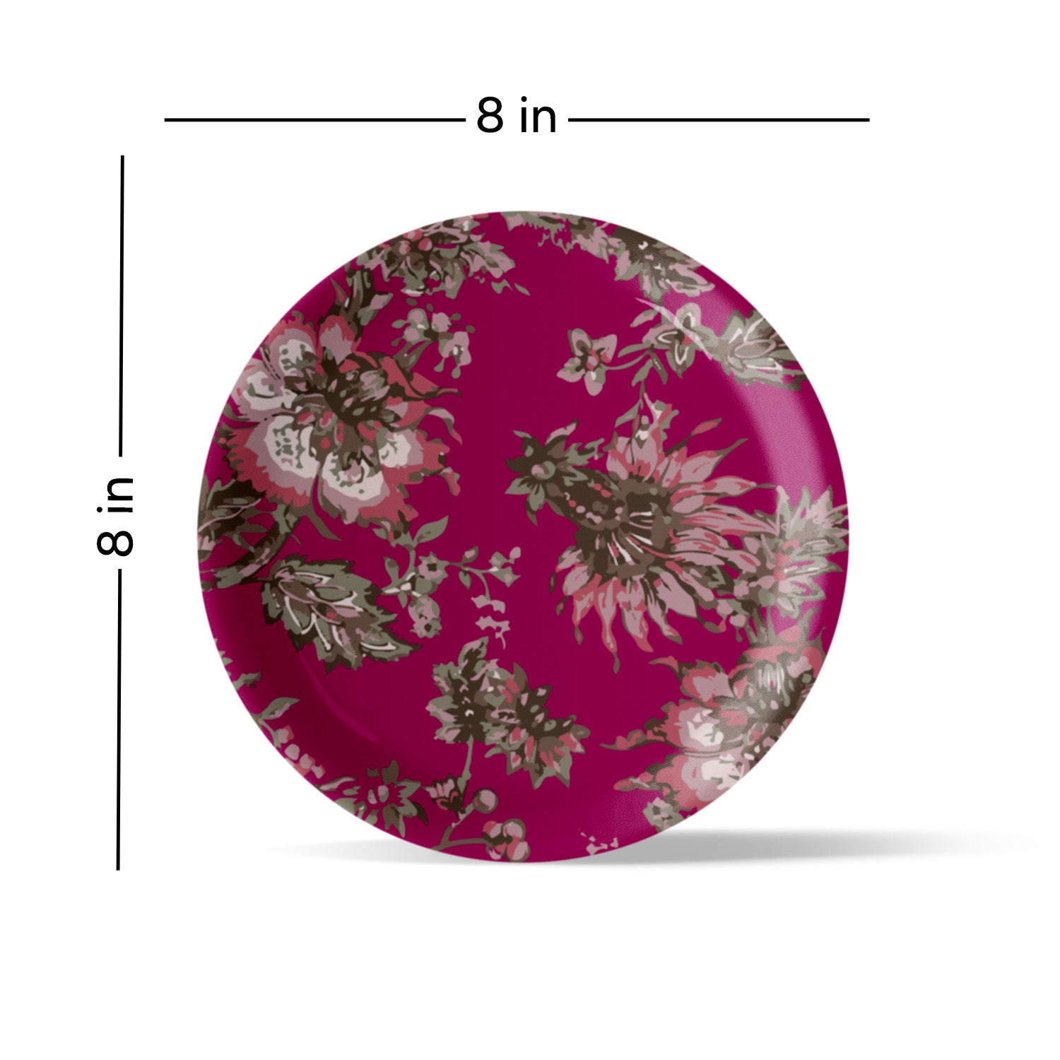 Ethnic Hot Pink Wall Plate