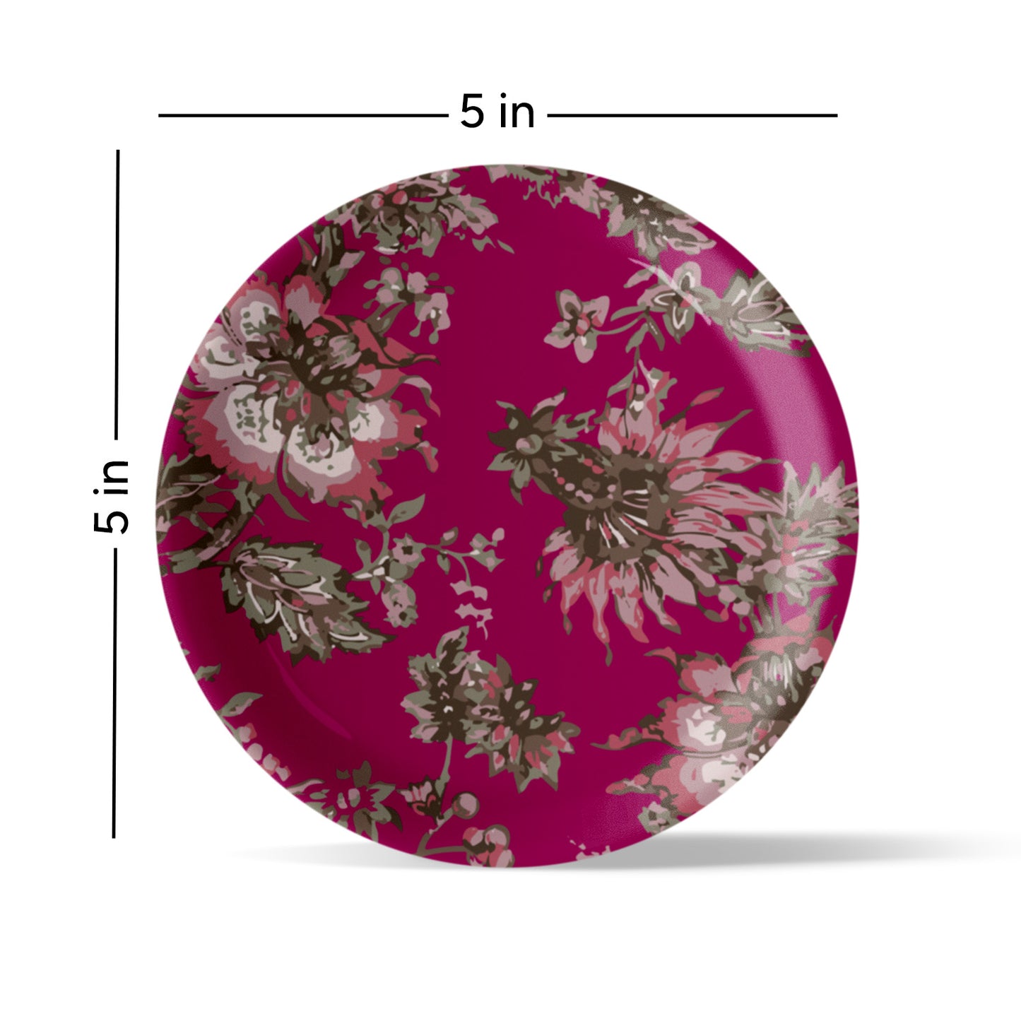 Ethnic Floral Wall Plates Sets of 4