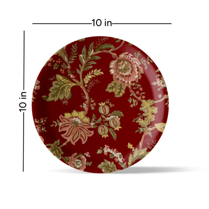 Ethnic Floral Wall Plates Sets of 4