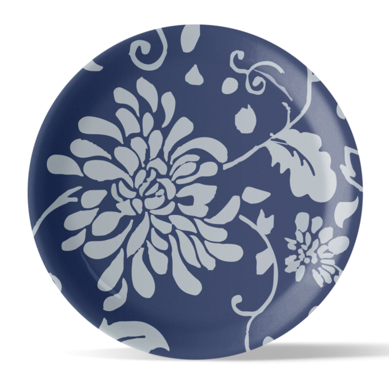 Indigo Flower Wall Plate