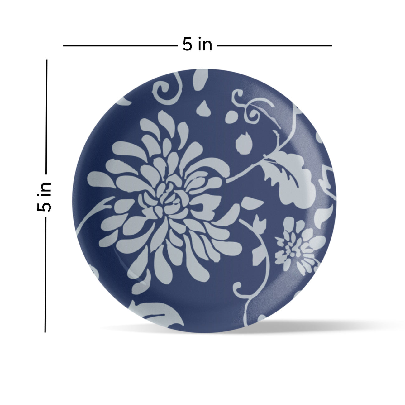 Indigo Flower Wall Plate