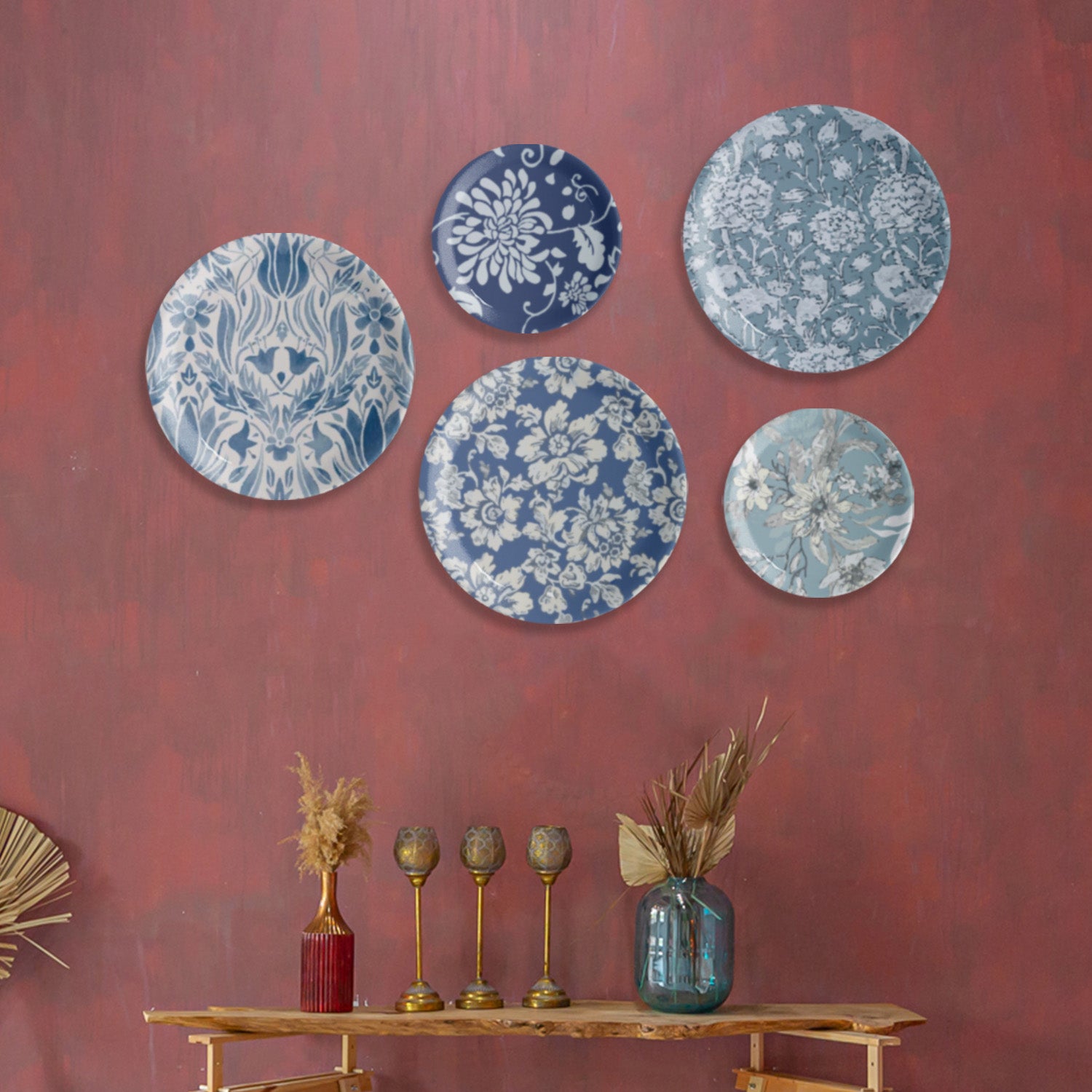 Indigo Traditional Wall Plate