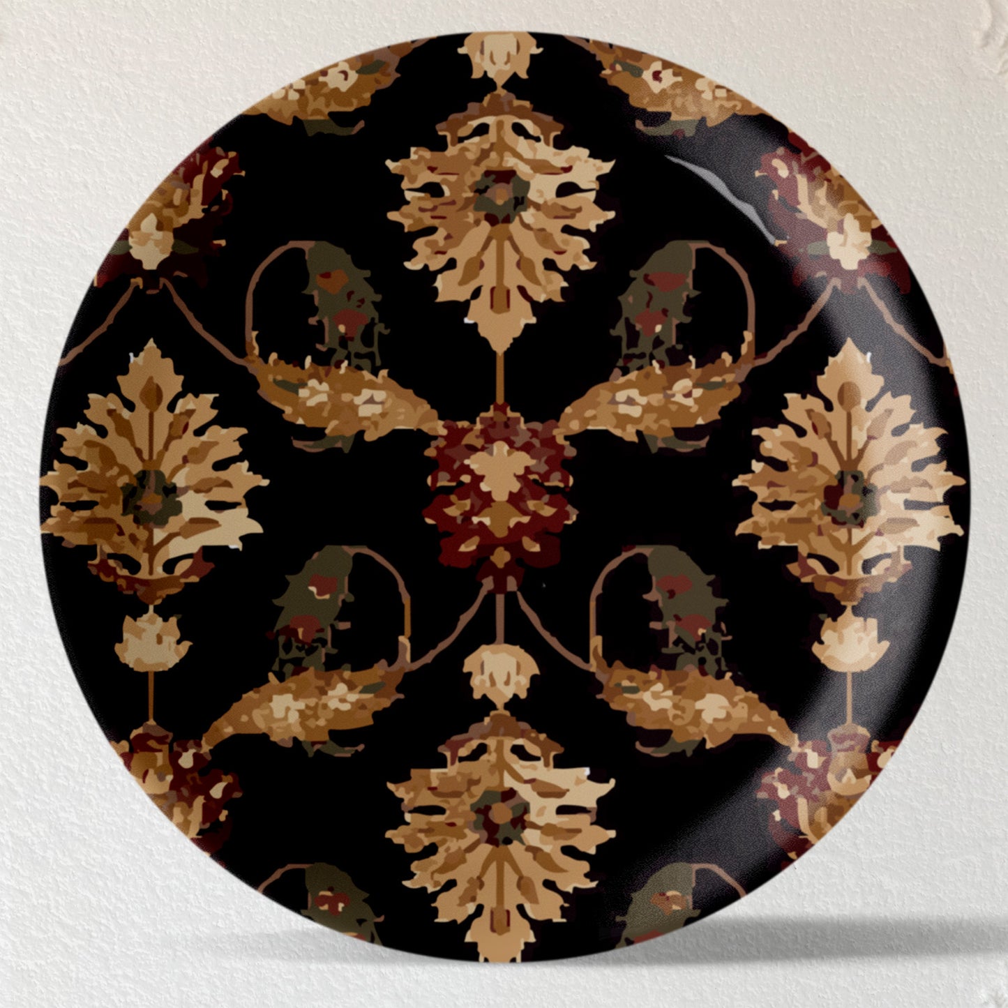 Contemporary Print Wall Plates Set of 4