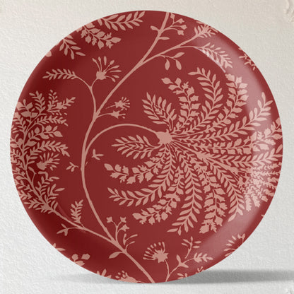 Bohemian Floral Porcelain Wall Plate