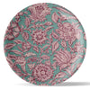 Ethnic Pink Floral Printed Wall Plate