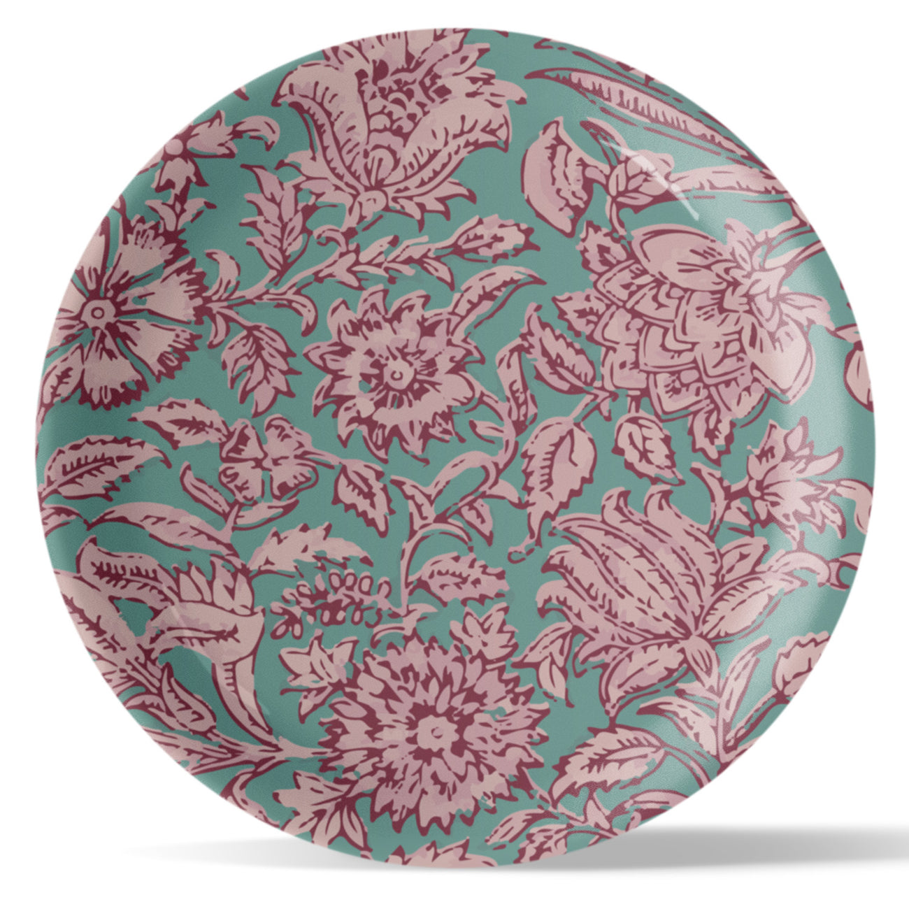 Ethnic Floral Printed Wall Plate