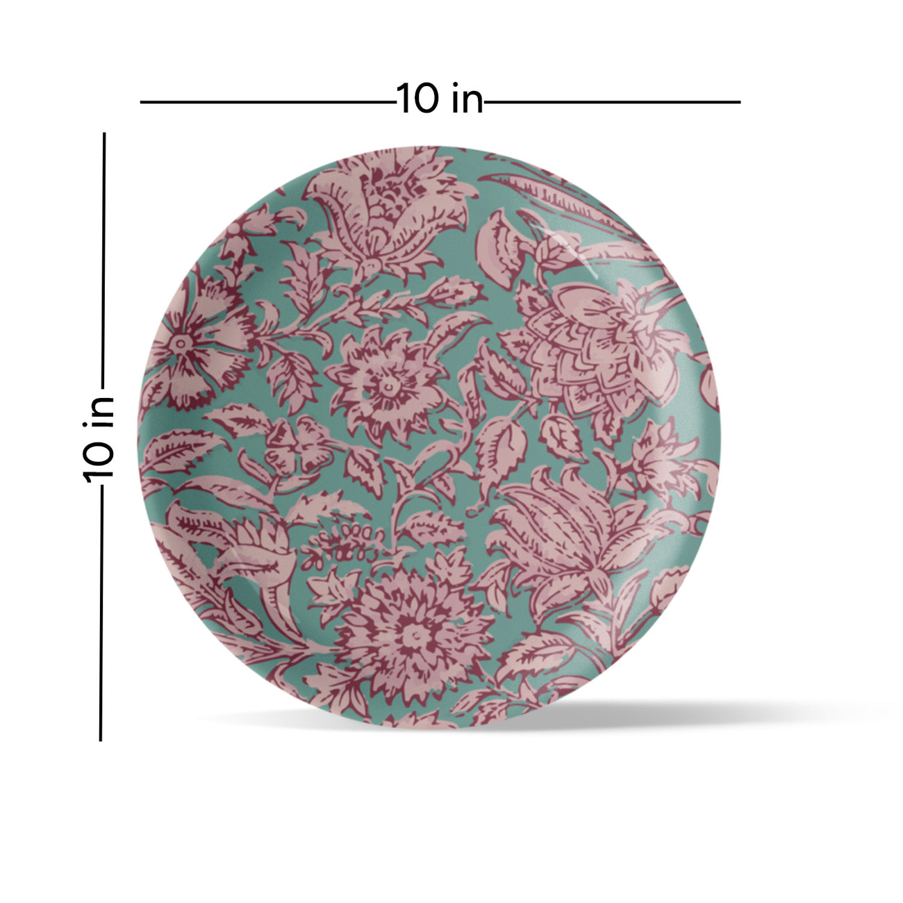 Ethnic Floral Printed Wall Plate