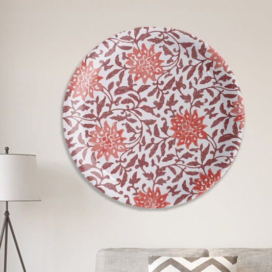 Ethnic Floral Printed Dual Tone Wall Plate