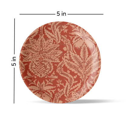 Ethnic Floral Printed Wall Plate Set of 6