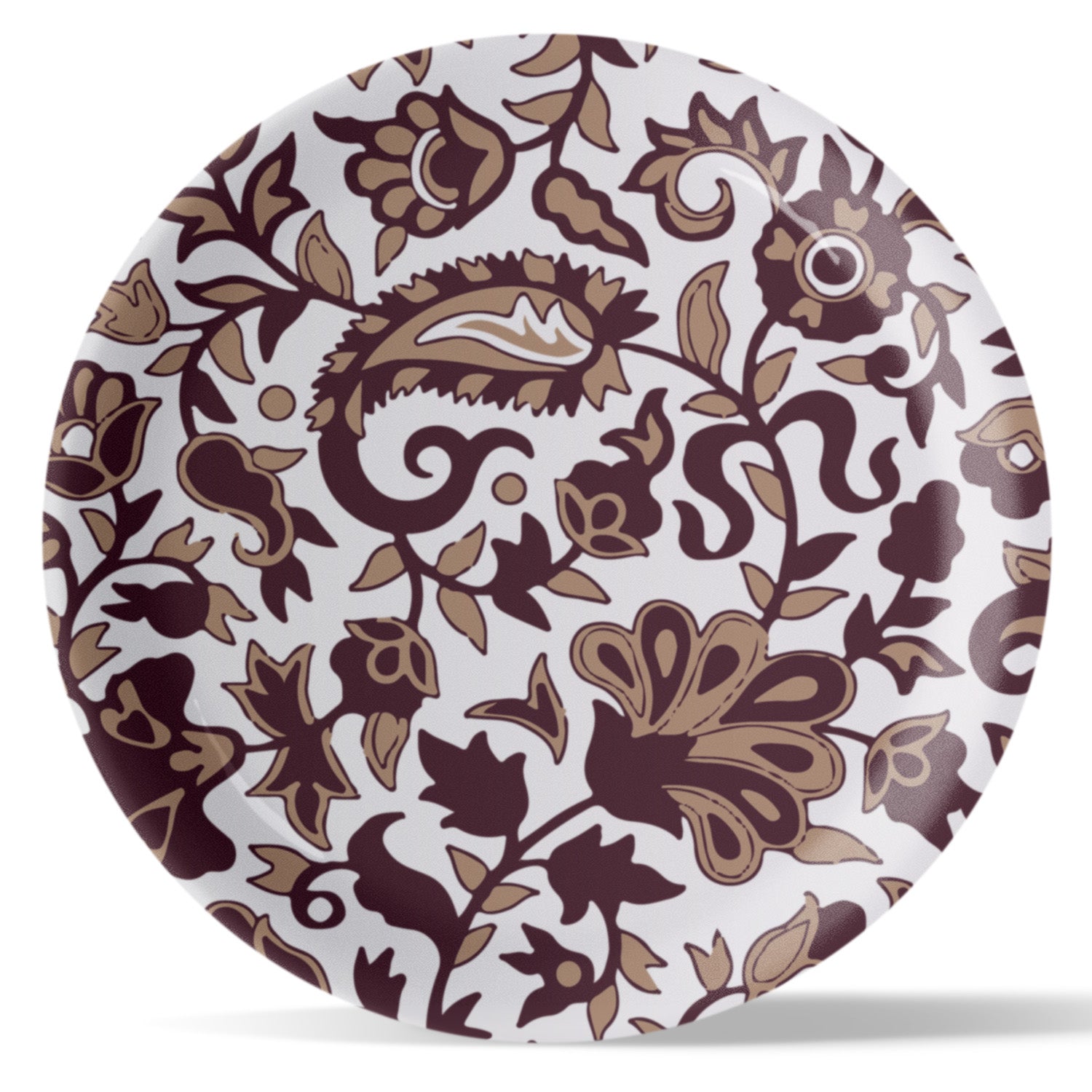 Paisley Print Porcelain Wall Plate