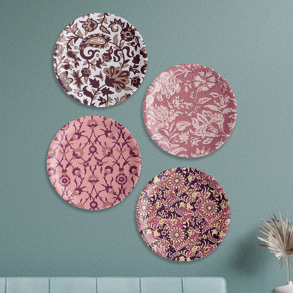 Ethnic Floral Design Wall Plate