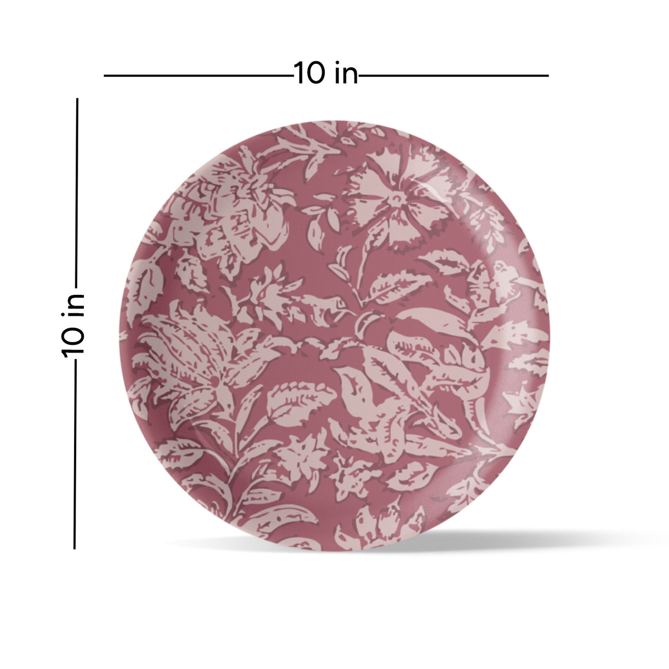 Ethnic Floral Design Wall Plate