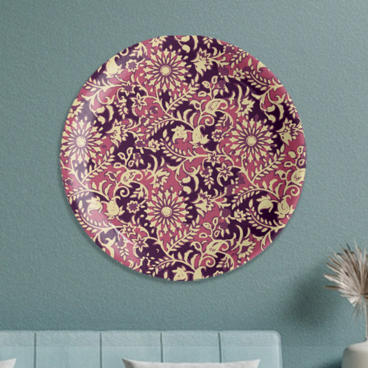 Ethnic Floral Theme Wall Plate
