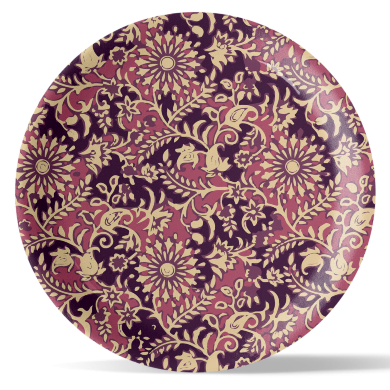 Ethnic Floral Theme Wall Plate