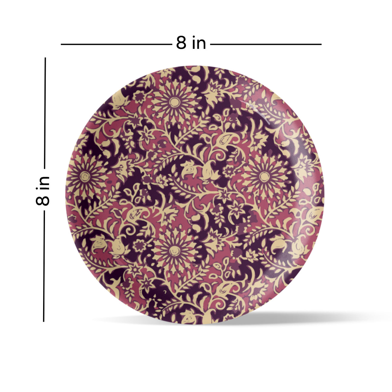 Ethnic Floral Theme Wall Plate