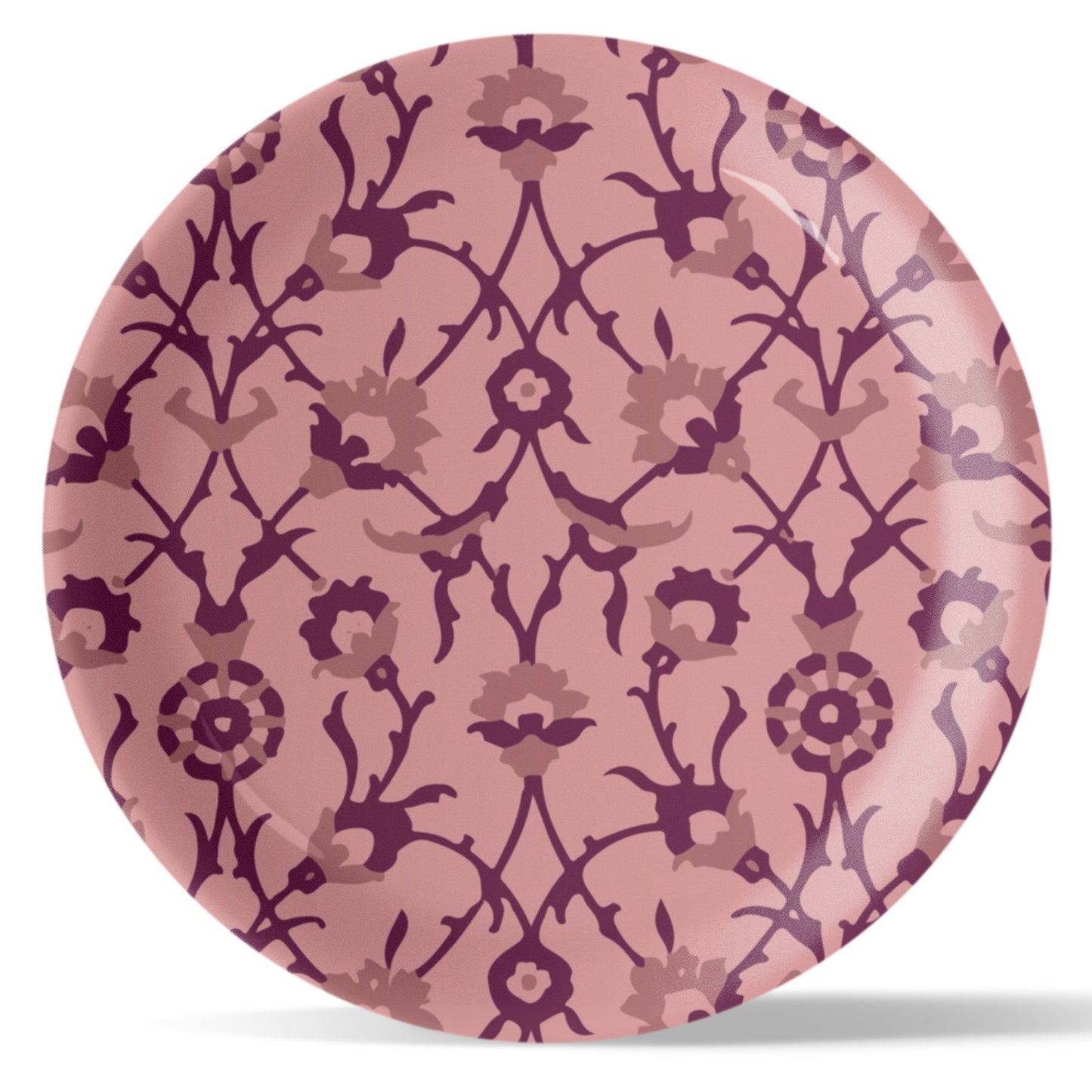 Ikat Print Porcelain Wall Plate