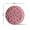 Ikat Print Porcelain Wall Plate