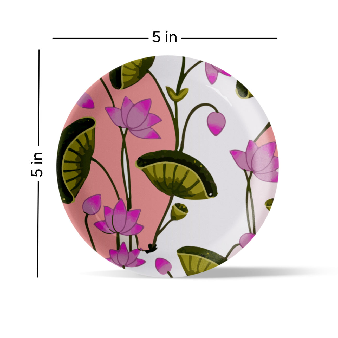 Pichwai Print Porcelain Wall Plate