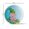 Pichwai Flower Print Porcelain Wall Plate