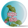 Pichwai Flower Print Porcelain Wall Plate