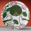 Pichwai Floral Print Porcelain Wall Plate