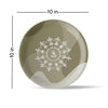 Modern Warli Floral Wall Plate Set of 5