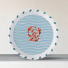 Sea-Inspired waves and fish Abstract Art Collection Porcelain Wall Plate Set of 6