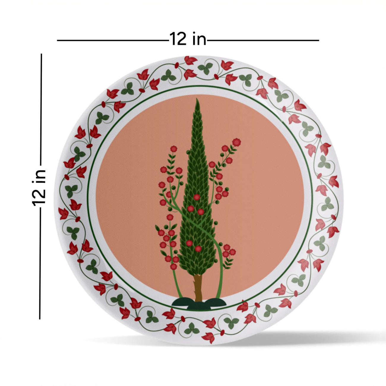 Mughal Garden-Inspired Tropical Elegance plate