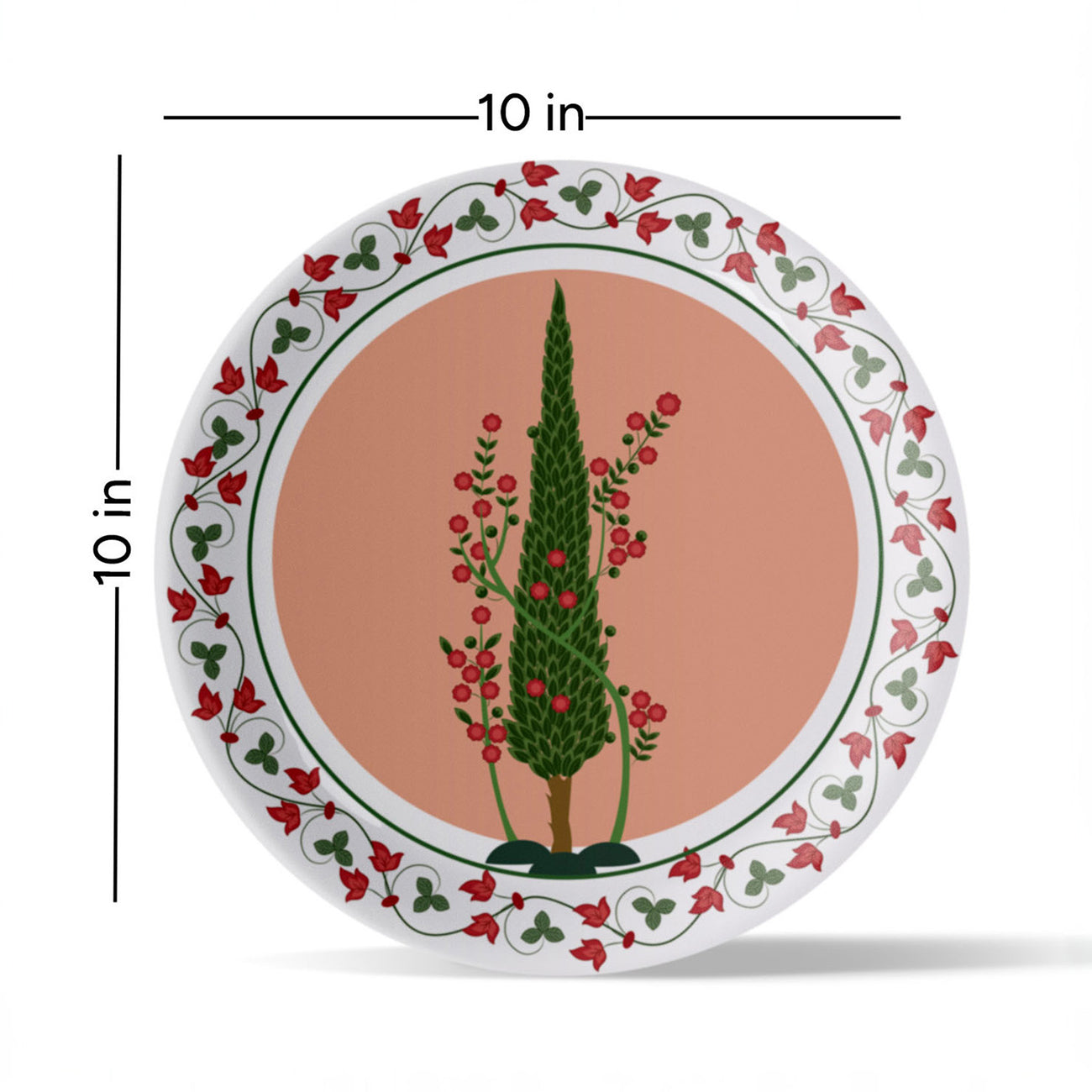 Mughal Garden-Inspired Tropical Elegance plate