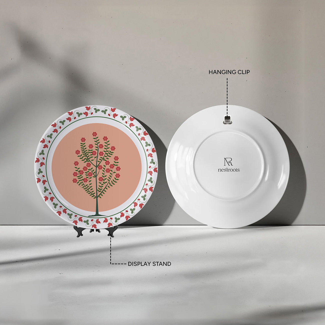 Mughal Garden-Inspired Tropical Elegance floral bloom plate