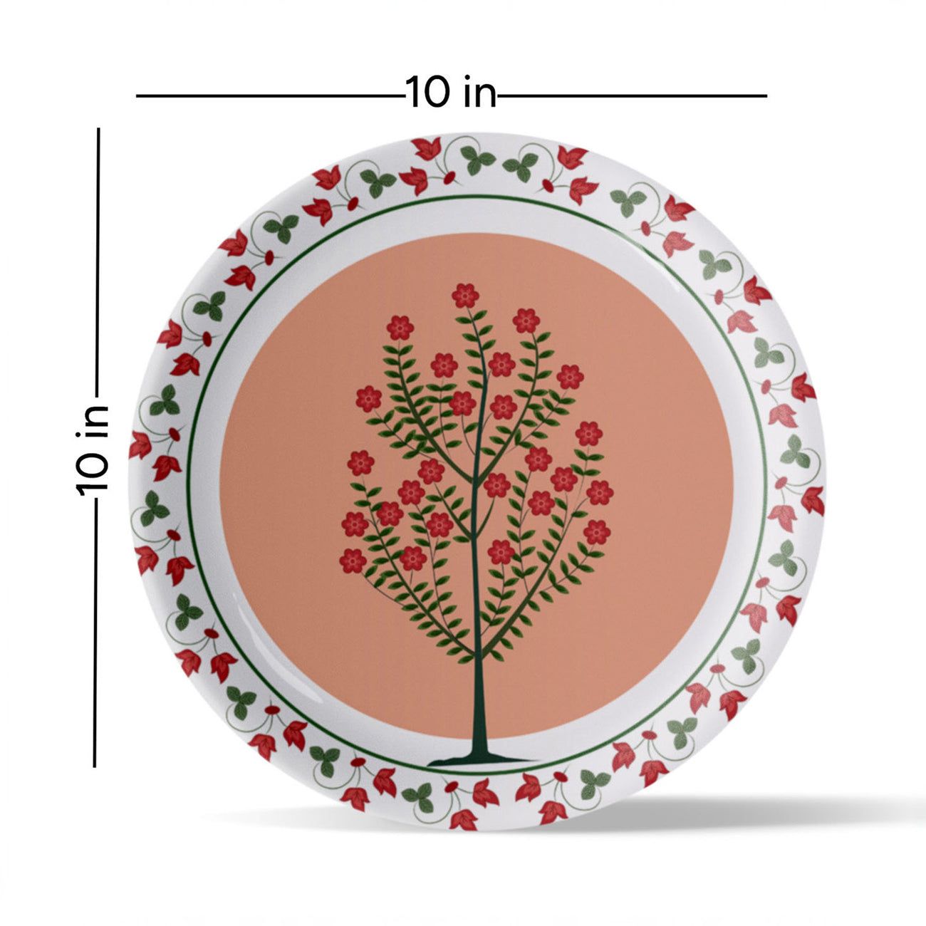 Mughal Garden-Inspired Tropical Elegance floral bloom plate